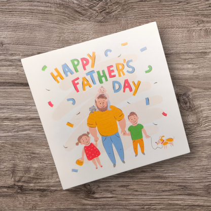 Grußkarte "Happy Father´s Day" | 60x60mm