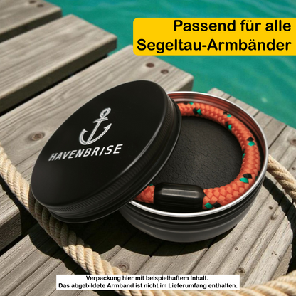 Metalldose für Segeltau-Armbänder