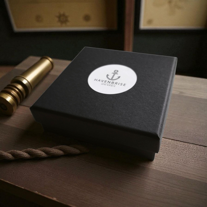 Hartkarton-Schmuckbox für Segeltau-Armbänder