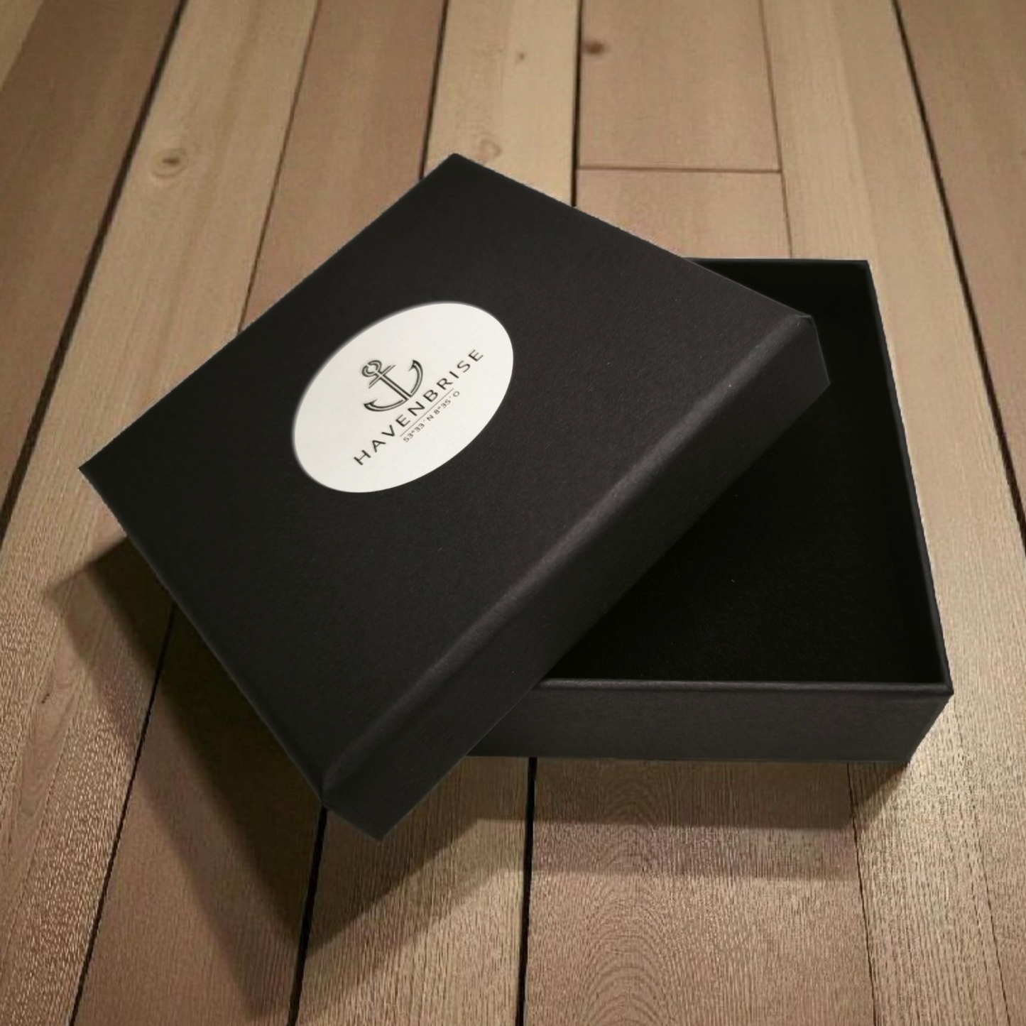 Hartkarton-Schmuckbox für Segeltau-Armbänder