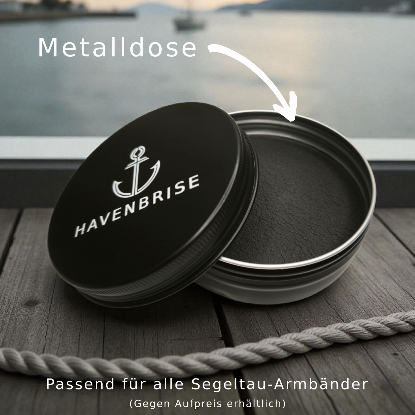 Segeltau-Armband "Amazonas" als Double | 8mm