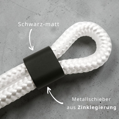 Double-Loop Schlüsselanhänger als "Mix it" | 10mm Segeltau | 16cm Länge