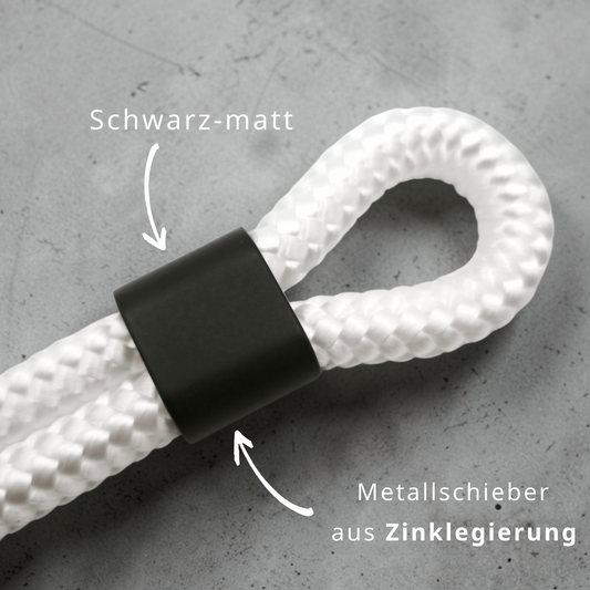 Double-Loop Schlüsselanhänger "Fireman" | 10mm Segeltau | 16cm Länge